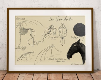 Magic Horse - Research Board - Art Print