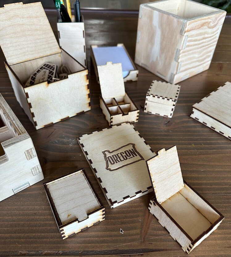 3D Box Builder Svg Design Generator Dxf Laser Cnc Cad Custom Laser Cut Files SVG Flip