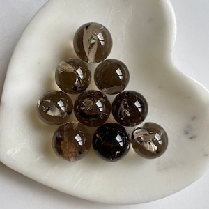 Rainbow Smoky Quartz Mini Sphere - Grounding, Protection, Release, Transmutation