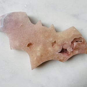 Purple & Pink Amethyst Bat with Druzy - Resilience, Navigating Darkness, Emotional Healing