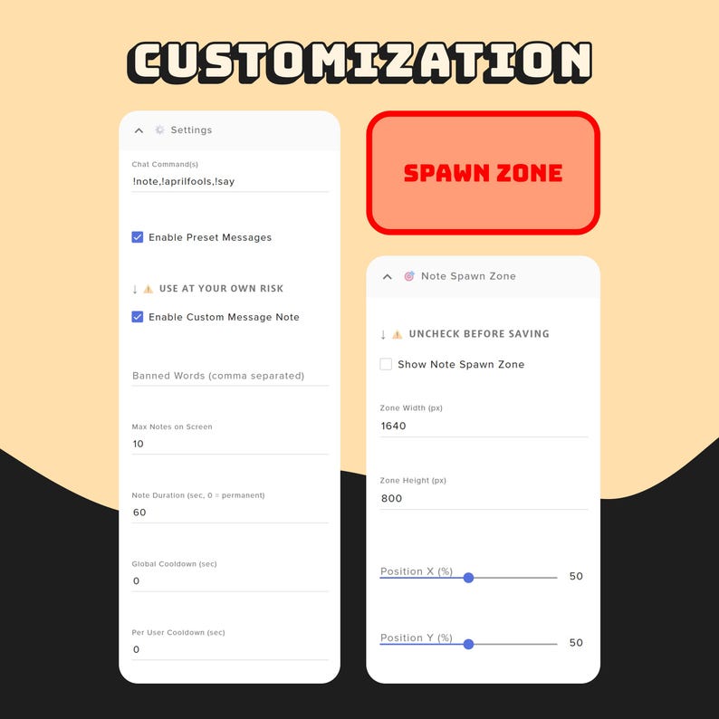 WIDGET Sticky Note / April Fools for Twitch and Youtube | Compatible ...