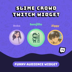 Widget "Slime" per il pubblico di Twitch e YouTube | Compatibile con OBS e Streamlabs