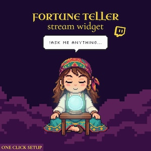 Widget voor waarzeggerij - Kristallen bol voor Twitch en YouTube | Compatibel met OBS en Streamlabs