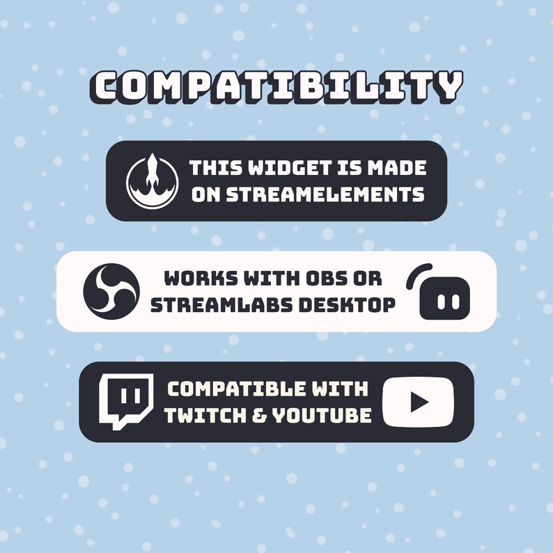 Streamlabs Button WIDGET Snowball for Twitch and Youtube | Compatible With OBS ...