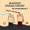 WIDGET Graffiti for Twitch and YouTube | Compatible with OBS & Streamlabs product logo