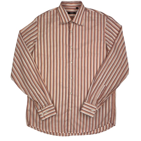 Hugo boss cheap striped shirt