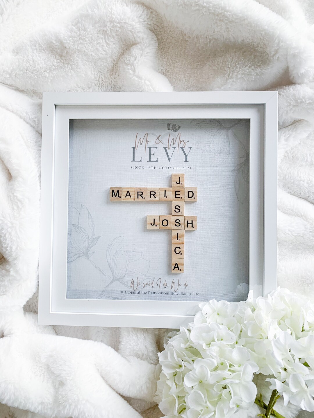 Personalised Engagement Frame Wedding Frame Wedding Gifts Etsy