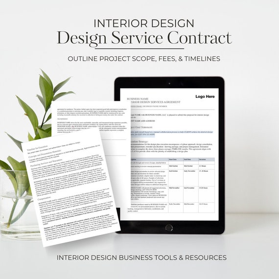Ejemplo De Contrato De Diseño De Interiores Máster En Diseño De