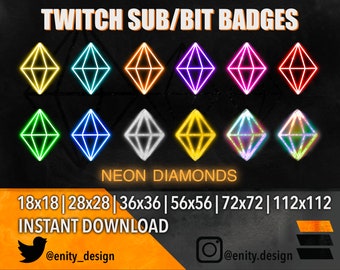 Twitch Bit Badges Etsy
