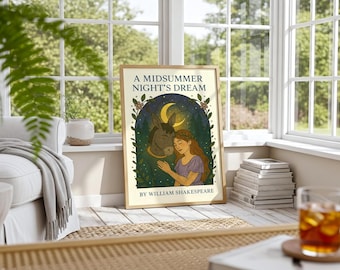 Midsummer Night's Dream Art Print | Shakespeare Titania and Bottom