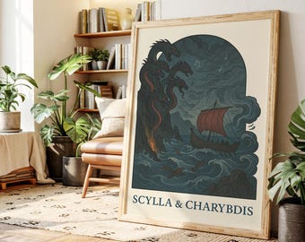 Scylla and Charybdis Art Print: Greek Mythology Fine Art