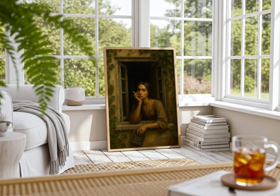 Slow Burn Romance Art Print: Renaissance Bookish Home Decor