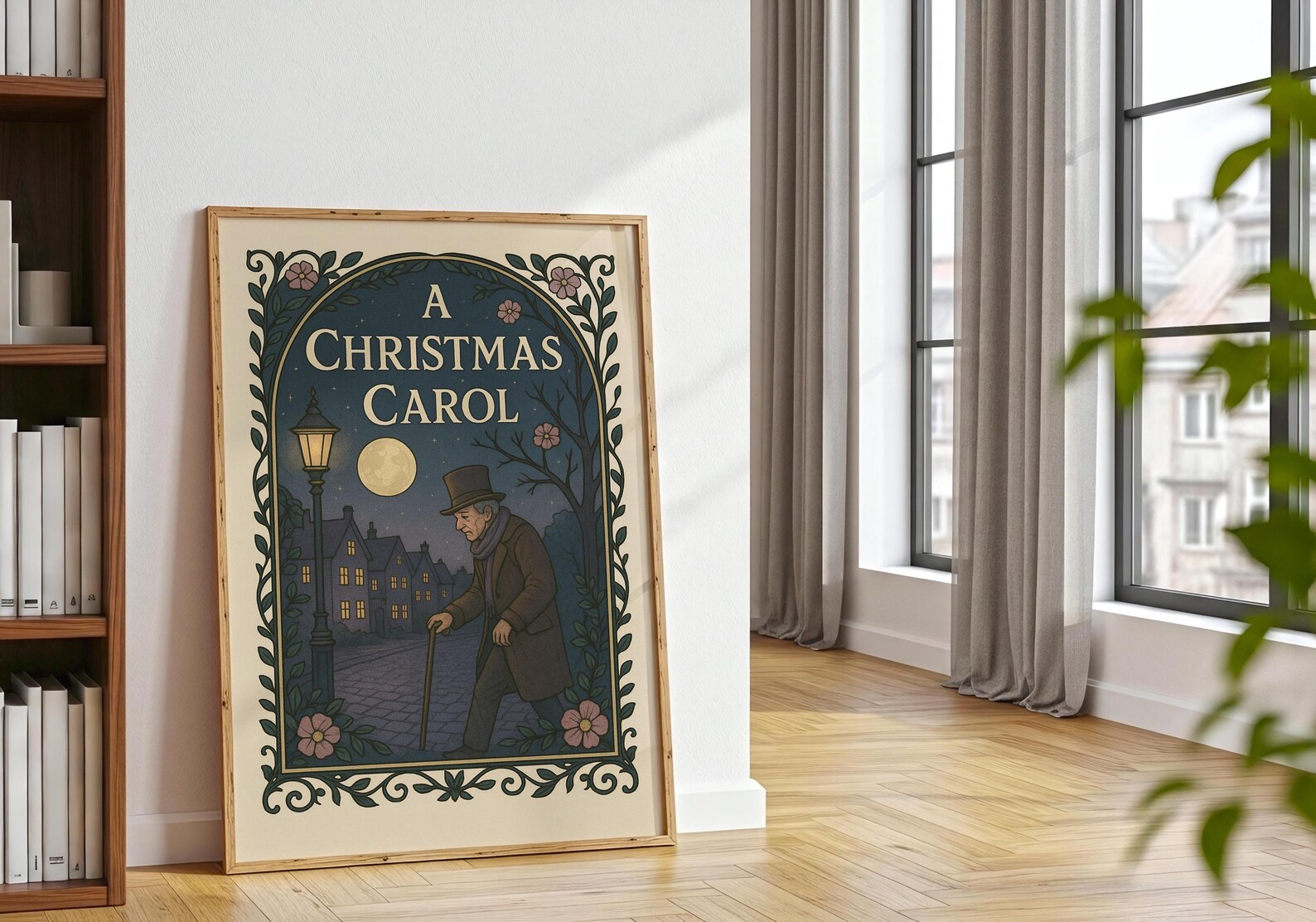 A Christmas Carol Art Print Charles Dickens, Victorian Decor Etsy