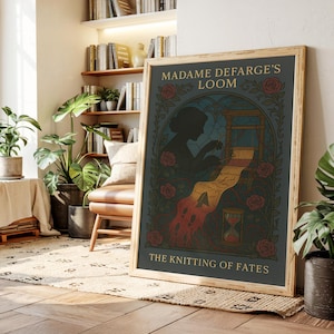 Lámina artística de Madame Defarge: Historia de dos ciudades, decoración gótica