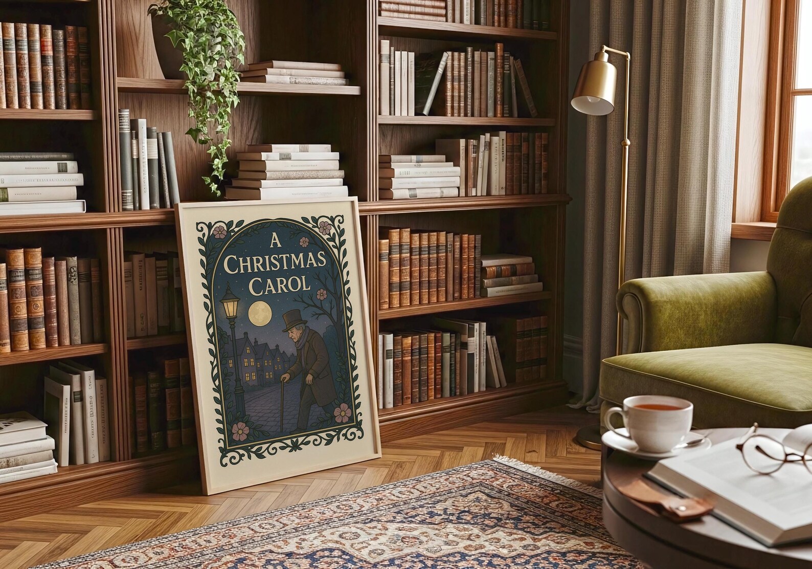 A Christmas Carol Art Print Charles Dickens, Victorian Decor Etsy