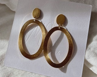 Boucles d'oreilles ROMANE • BO acier inoxydable doré bijou tendance style boho chic bijou vintage bijou cadeau pour elle mariage