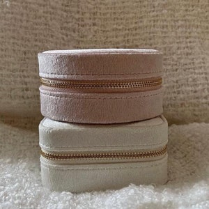 Boite à bijoux • Boite à bijoux toucher velours rangement bijoux coffret voyage idée cadeau