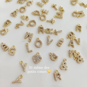 Colgantes de letras de diamantes de imitación • collar de palabras de composición nombre oro quirúrgico acero inoxidable hipoalergénico resistente al agua joyería creada