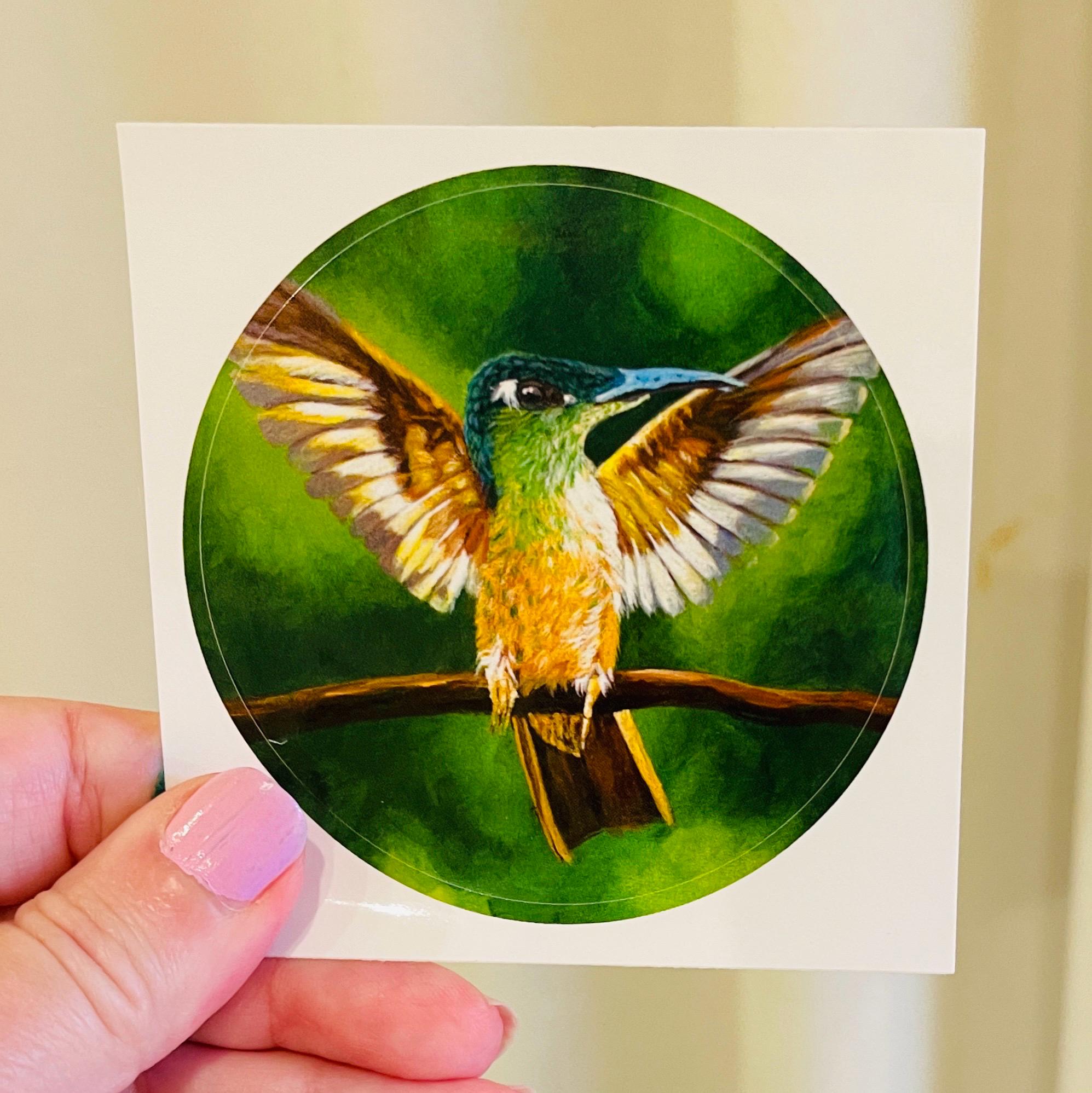 Bird Art Stickers, Wildlife Decal, Waterproof Vinyl, Set of 4 - Etsy