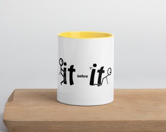 F IT Mug with Color Inside