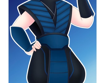 Elsa as Subzero Fan Art