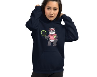 Tennis Panda Graphic Hoodie: Soft, Stylish Comfort