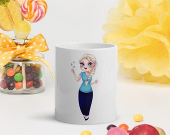 Ceramic Frosty Mug, Novelty Coffee Cup, 11oz/15oz