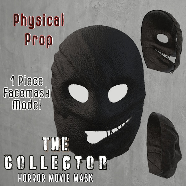 The Collector Face Mask - Horror Movie  | Professional Prop - Textured Surface PLA+ | Multiple Sizes - Horror Decor