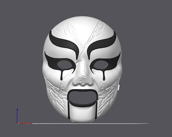 Buddy Swanson "The Metal Killer" Maschera a pieno facciale con musica horror - Modello 3D STL digitale