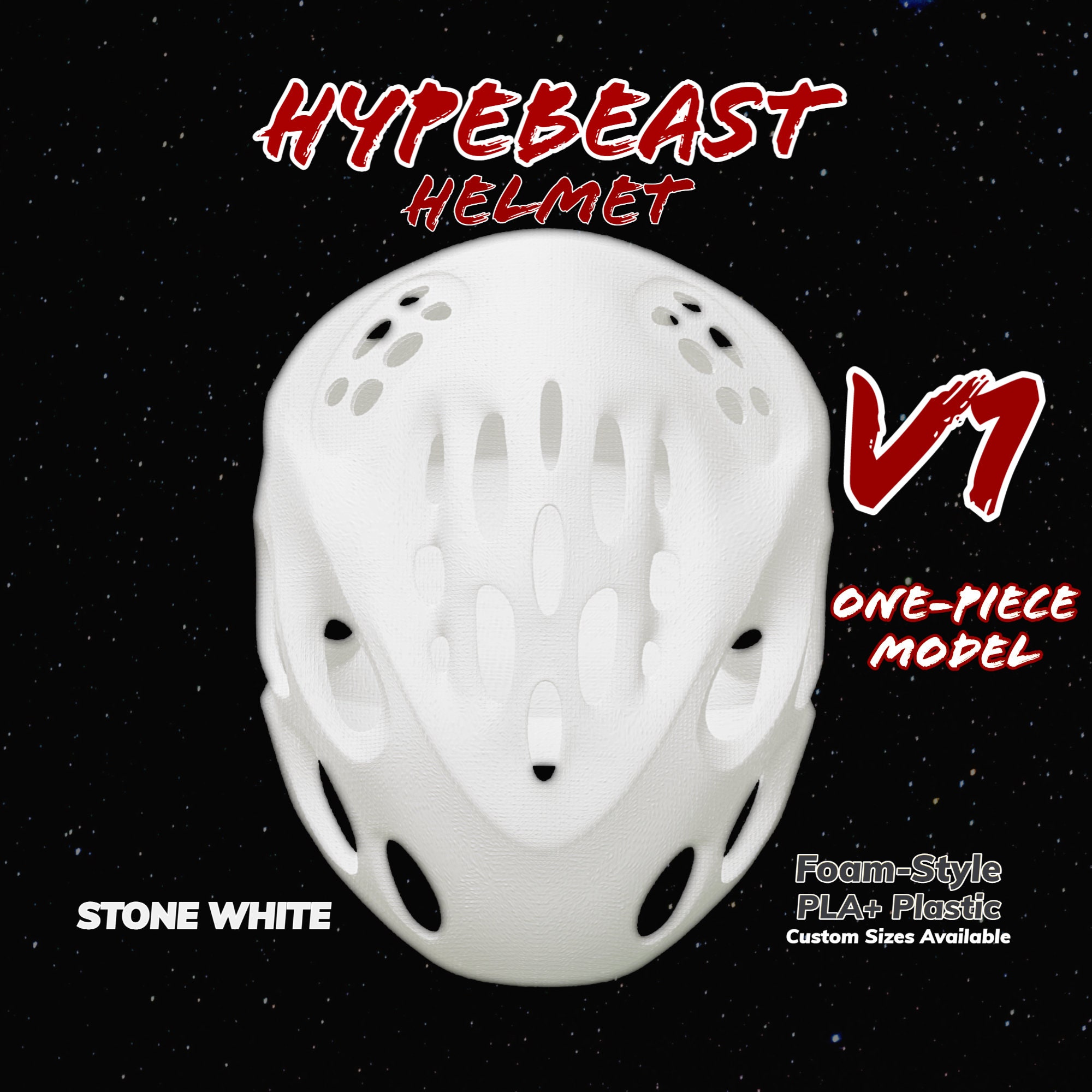 Foam Runner Helmet V1 Hypebeast Shoe Techwear Multisize Etsy