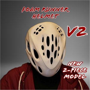 V2 Foam Runner Helmet - 2 Piece Model w/ Magnets - Hypebeast Shoe - Multisize - Multicolor - Fashion Prop Fan Art Decoration