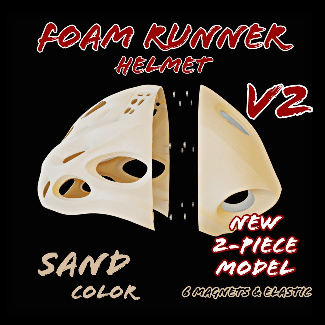 V2 Foam Runner Helmet 2 Piece Model W/ Hypebeast Etsy