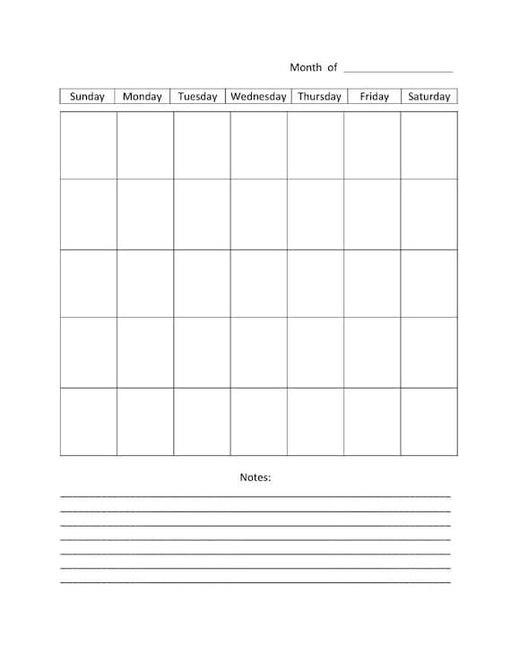 Bundle Deal: Yearly Planner, Blank Monthly Calendar, & 24 Hour Weekly  Planner - Etsy