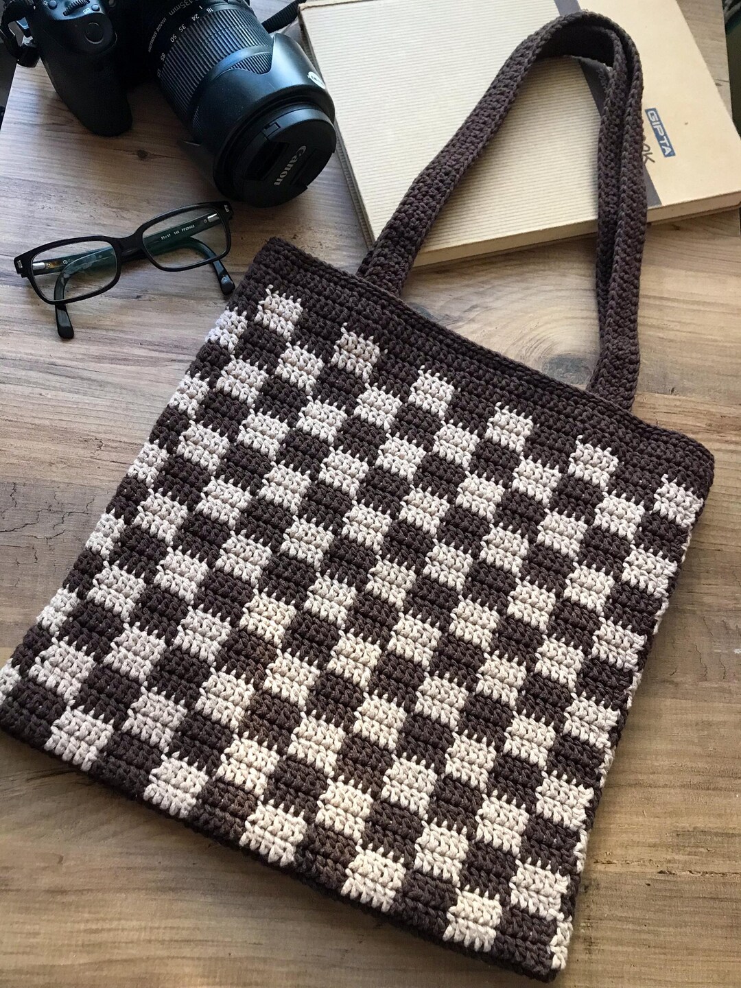 The Diamond Crochet Knit Hobo Shoulder Bag