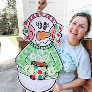 Cozy Snowman TEMPLATE