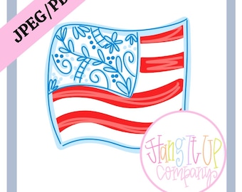 Plantilla de bandera chinoiserie