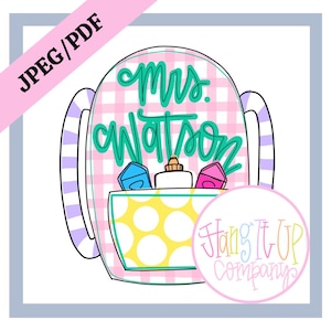 Patterned Bookbag TEMPLATE