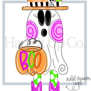 Lainey Ghost Door Hanger TEMPLATE