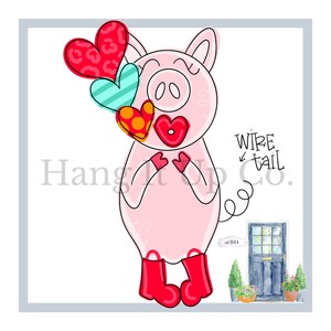 Valentines Pig TEMPLATES