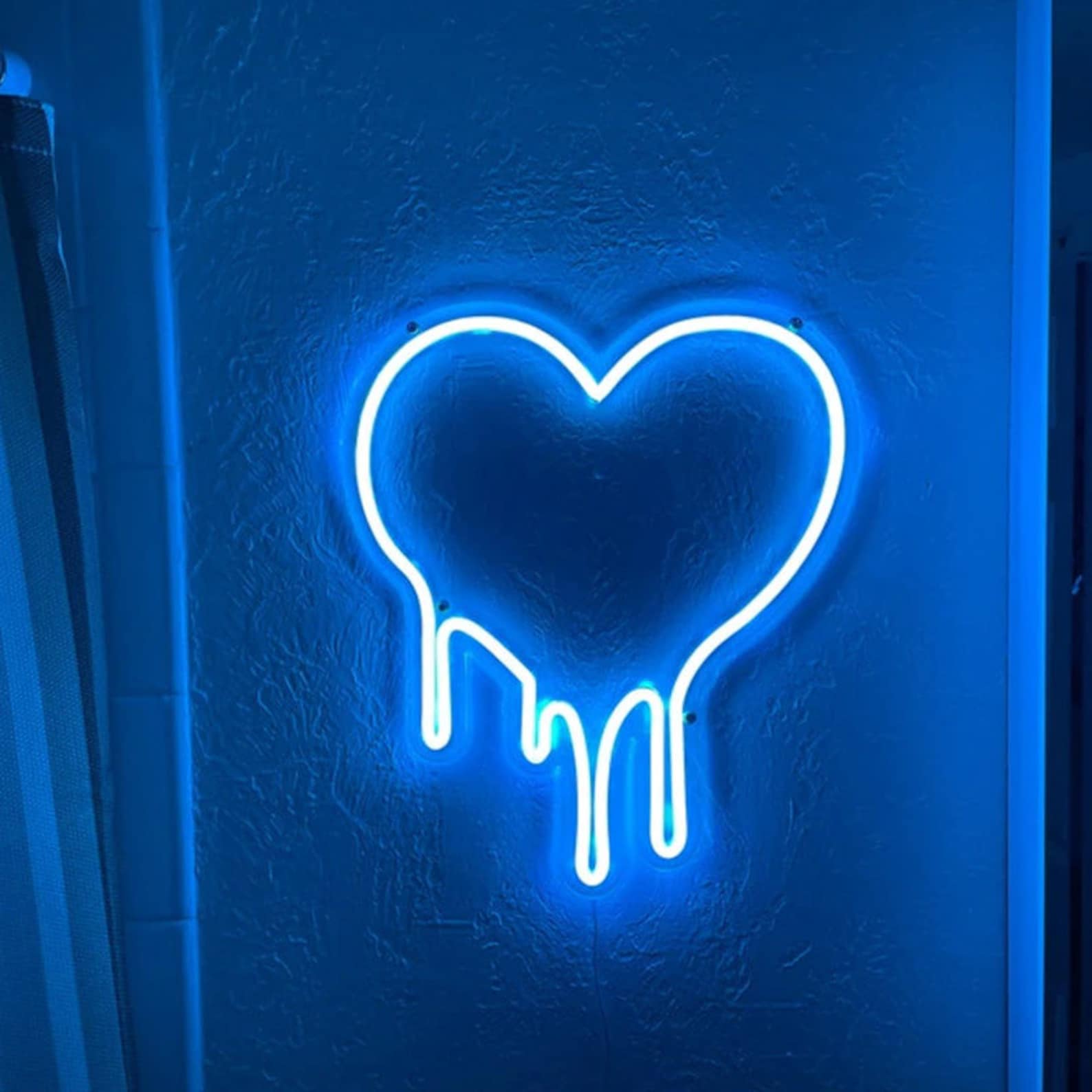 Dripping Heart Neon Sign Kawaii Wall Decor | Etsy UK