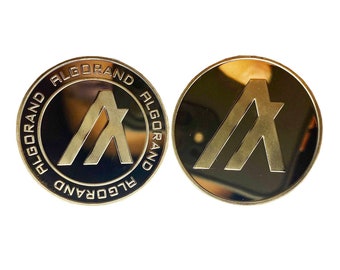 Algorand Physical Cryptocurrency Münze in gold