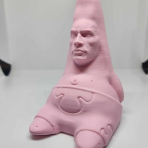 Patrick Star x The Rock: 3D Printed Meme Masterpiece for Spongebob Fans!