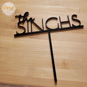 Personalized Cake Toppers for Wedding | Rustic Wedding Cake Topper | Custom Anniversary Cake Topper | Bridal Shower Cake Topper |