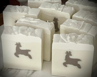 Reindeer Winter Soap , X - mas Memory Fragrance, 5.oz.