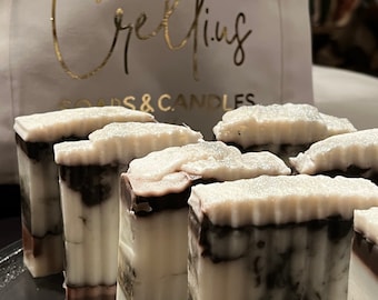 Chocolate/ Peppermint Melt and Pour Soap. 5. oz.