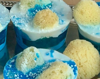 Winter Ocean Sponge Soap,4.0 oz.