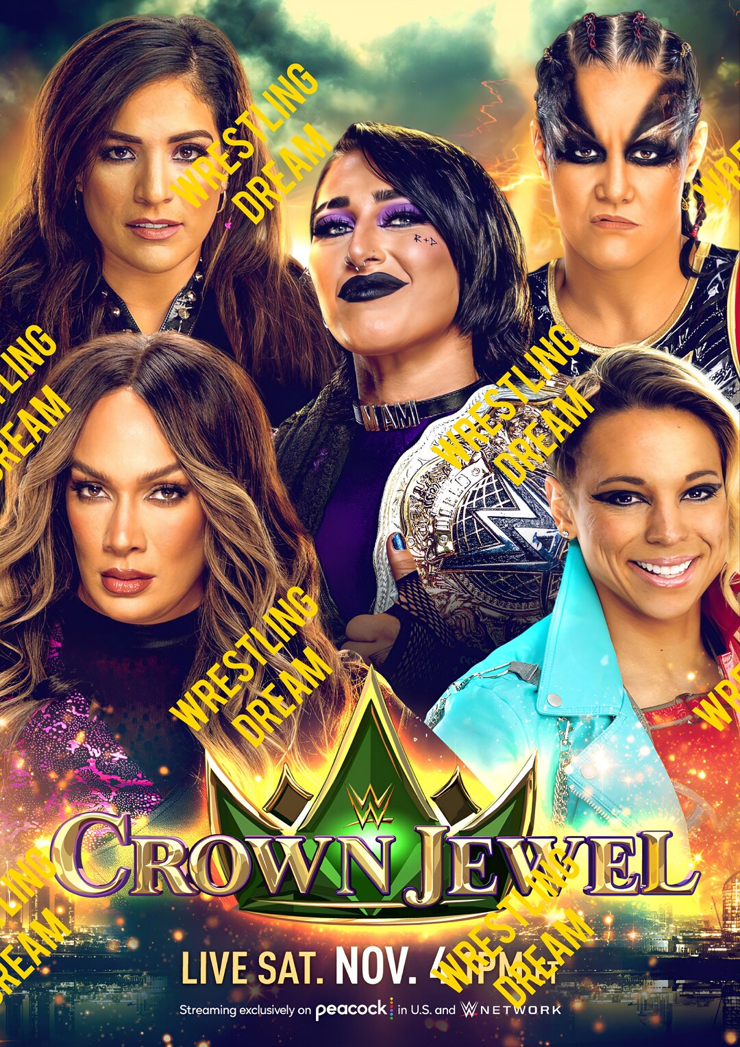 78.. WWE Crown Jewel 2023 Ppv Wonens World Championship 5 Way Etsy