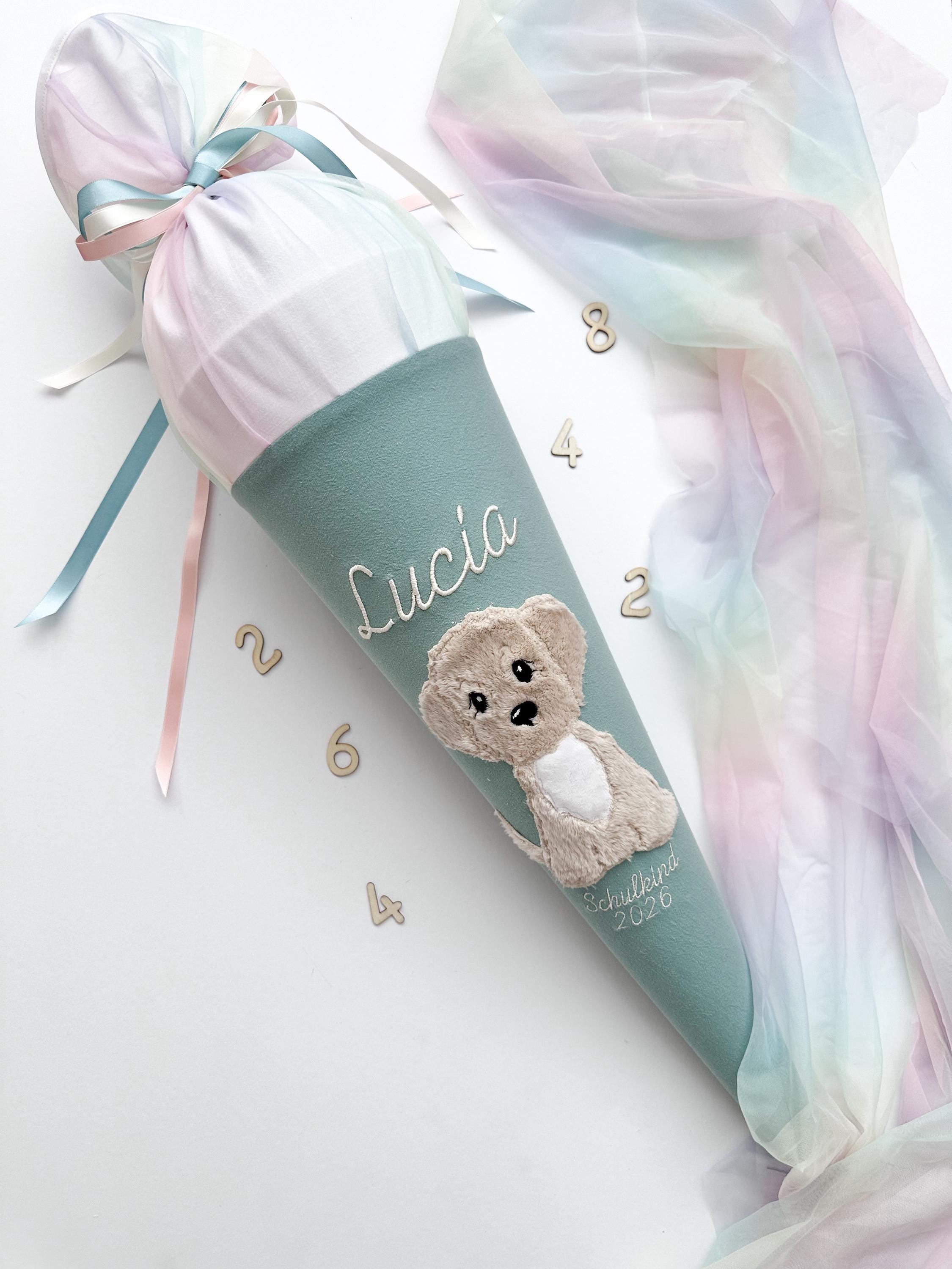 Schultüte, Zuckertüte ,Hund, Hündchen mit Minischultüte Neu & Handarbeit