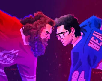 Eated Rivalry GMM x Heated Rivalry Illustrated Print