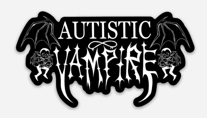 Autistic/trans Werewolf/vampire Sticker - Etsy